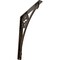 Ekena Millwork Crawley Wrought Iron Bracket, (Single center brace), Antiqued Bronze 1 1/2"W x 12"D x 15"H BKTM01X12X15SCRABZ - alternate 1